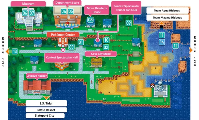 Ciudad Calagua en Pokémon Rubí Omega y Pokémon Zafiro Alfa