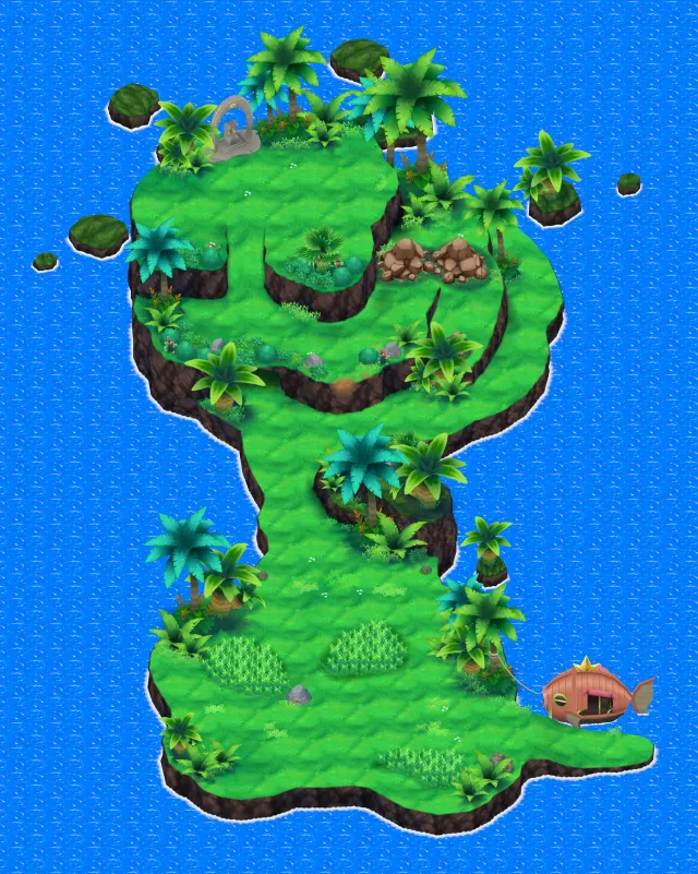 Isla Exeggutor en Pokémon Ultrasol y Pokémon Ultraluna