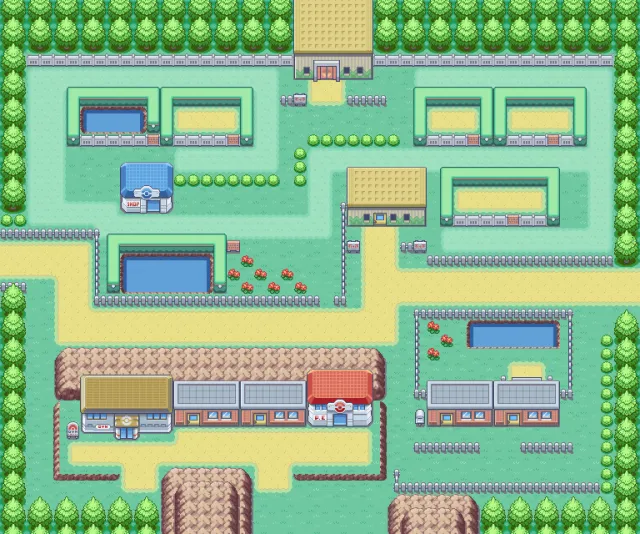 Ciudad Fucsia en Pokémon Rojo Fuego y Pokémon Verde Hoja
