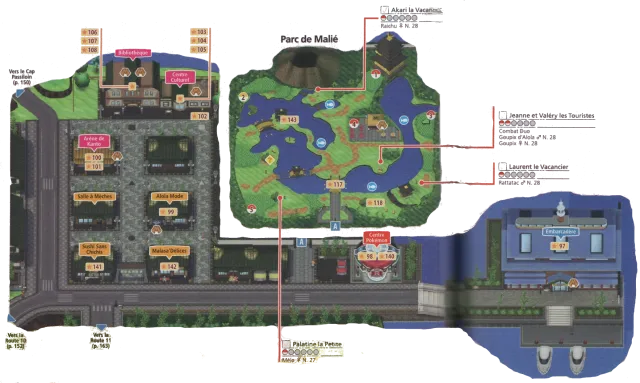 Ciudad Malíe en Pokémon Ultrasol y Pokémon Ultraluna