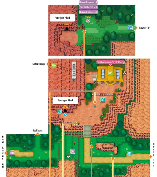 Ruta 112 en Pokémon Rubí Omega y Pokémon Zafiro Alfa