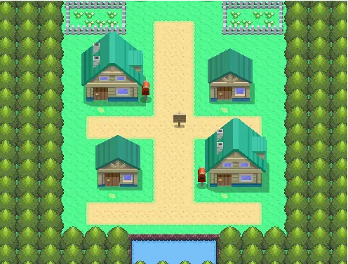 Pueblo Hojaverde en Pokémon Diamante y Pokémon Perla