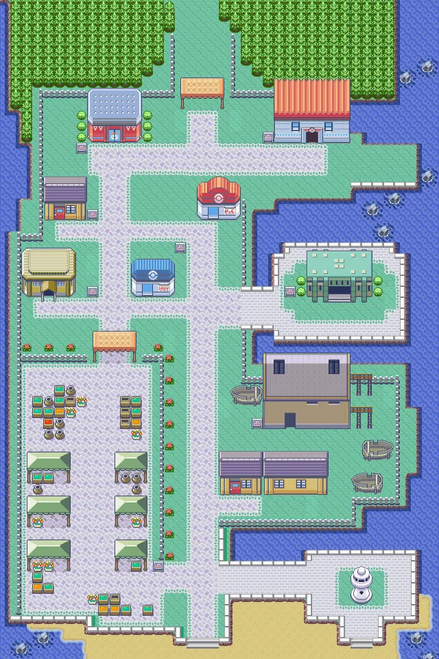 Ciudad Portual en Pokémon Rubí y Pokémon Zafiro