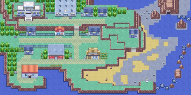 Ciudad Calagua en Pokémon Esmeralda