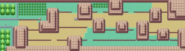Ruta 9 en Pokémon Rojo Fuego y Pokémon Verde Hoja