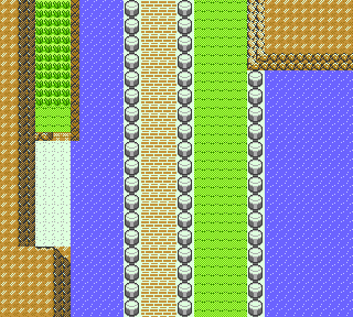 Ruta 24 en Pokémon Cristal