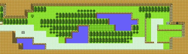 Ruta 44 en Pokémon Oro y Pokémon Plata