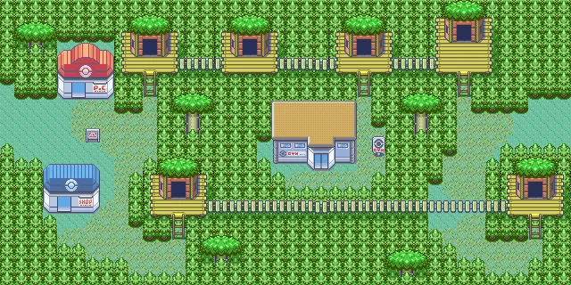 Ciudad Arborada en Pokémon Rubí y Pokémon Zafiro