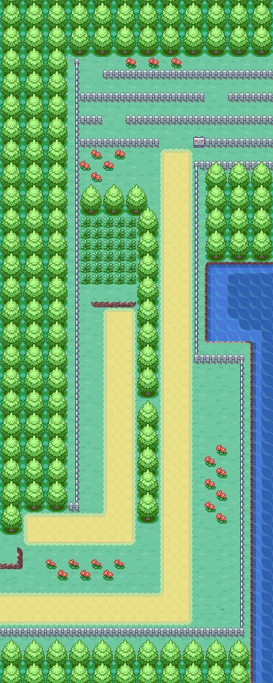 Ruta 14 en Pokémon Rojo Fuego y Pokémon Verde Hoja