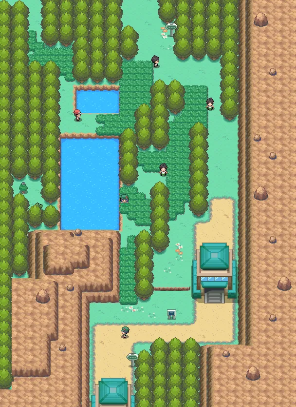 Ruta 43 en Pokémon Oro HeartGold y Pokémon Plata SoulSilver
