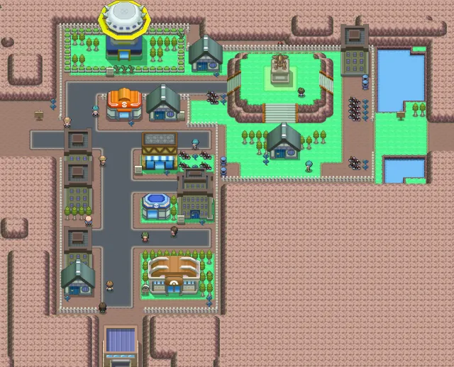 Ciudad Vetusta en Pokémon Platino