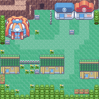 Pueblo Verdegal en Pokémon Esmeralda