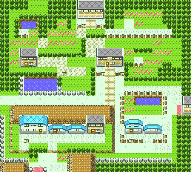 Ciudad Fucsia en Pokémon Cristal