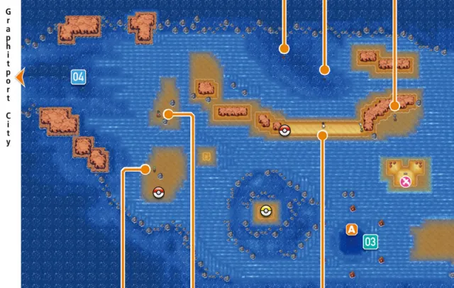 Ruta 134 en Pokémon Rubí Omega y Pokémon Zafiro Alfa