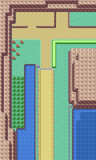 Ruta 24 en Pokémon Rojo Fuego y Pokémon Verde Hoja