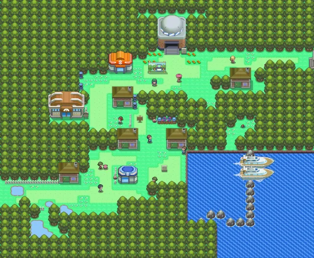 Ciudad Pradera en Pokémon Platino