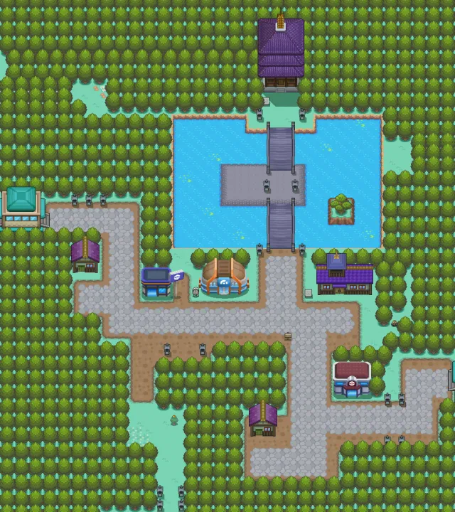 Ciudad Malva en Pokémon Oro HeartGold y Pokémon Plata SoulSilver