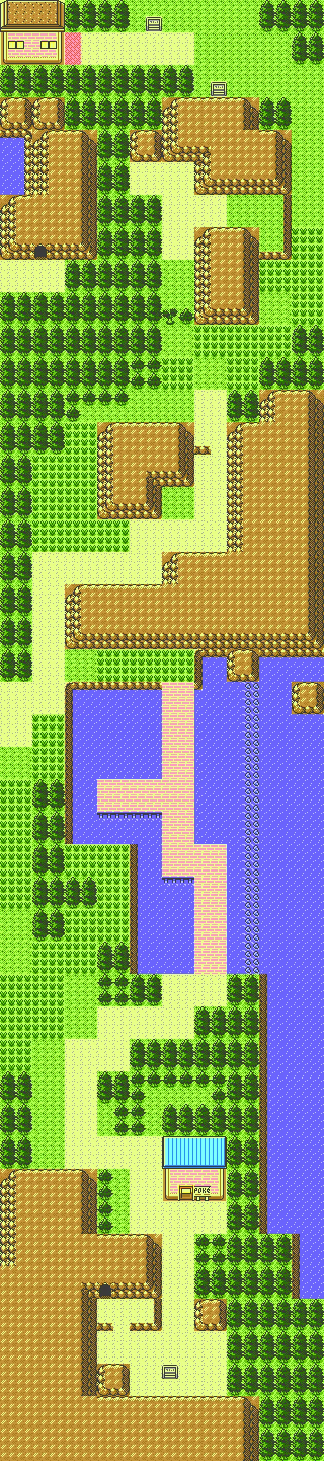 Ruta 32 en Pokémon Cristal