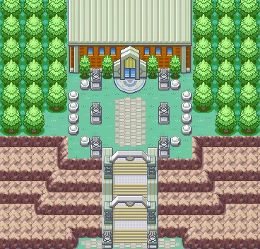 Meseta Añil en Pokémon Rojo Fuego y Pokémon Verde Hoja