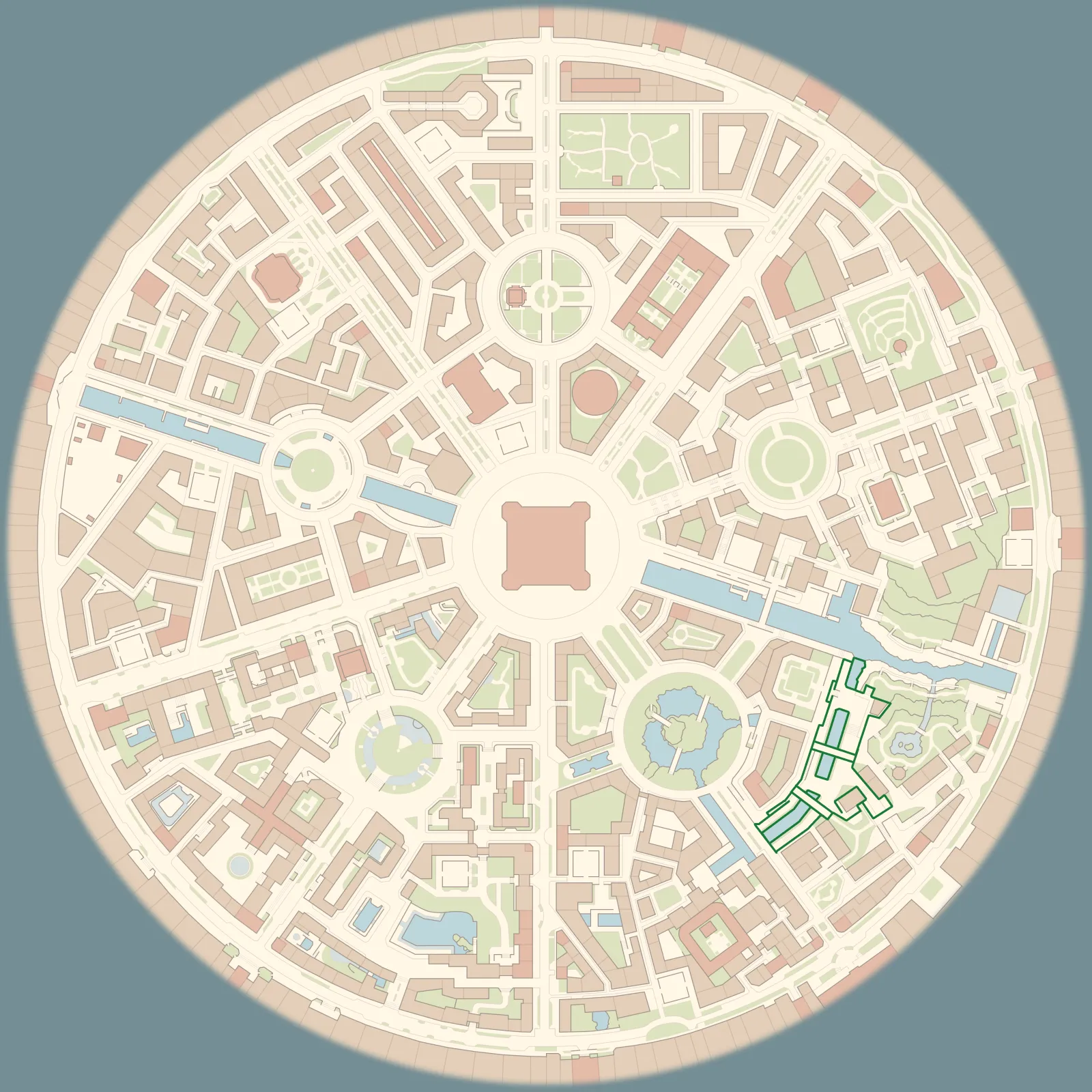 Mapa de Kalos con Canal Affluer señalado