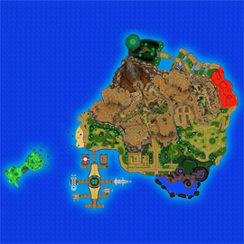 Mapa de Alola con Costa de Poni señalado
