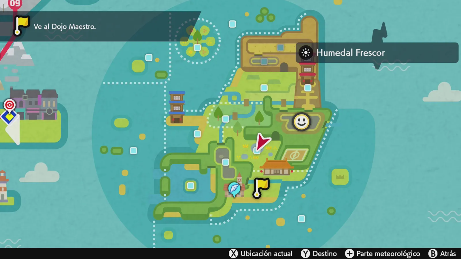 Mapa de Galar con Cueva Contienda señalado