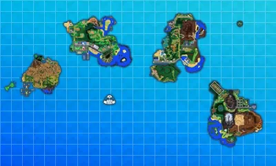 Mapa de Alola en Pokémon Ultrasol y Pokémon Ultraluna