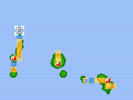 Mapa de Kanto con Monte Ascuas señalado
