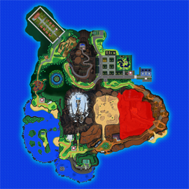 Mapa de Alola con Monte Rubor señalado
