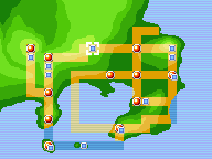 Mapa de Kanto con Monte Moon señalado