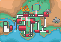 Mapa de Johto con Parque Nacional señalado