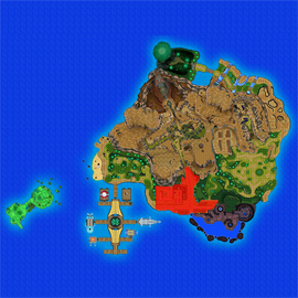 Mapa de Alola con Antiguo Paso de Poni señalado