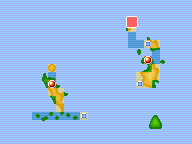 Mapa de Kanto con Cueva Cambiante señalado
