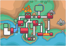 Mapa de Johto con Ruta 29 señalado