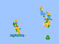 Mapa de Kanto con Entrada al Cañón señalado
