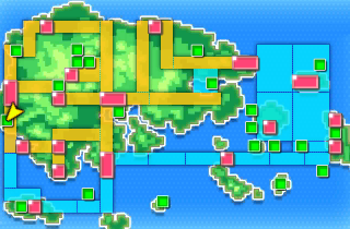 Mapa de Hoenn con Bosque Petalia señalado
