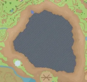 Mapa de Paldea con Área Cero señalado