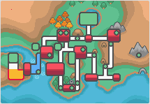 Mapa de Johto con Ruta 47 señalado