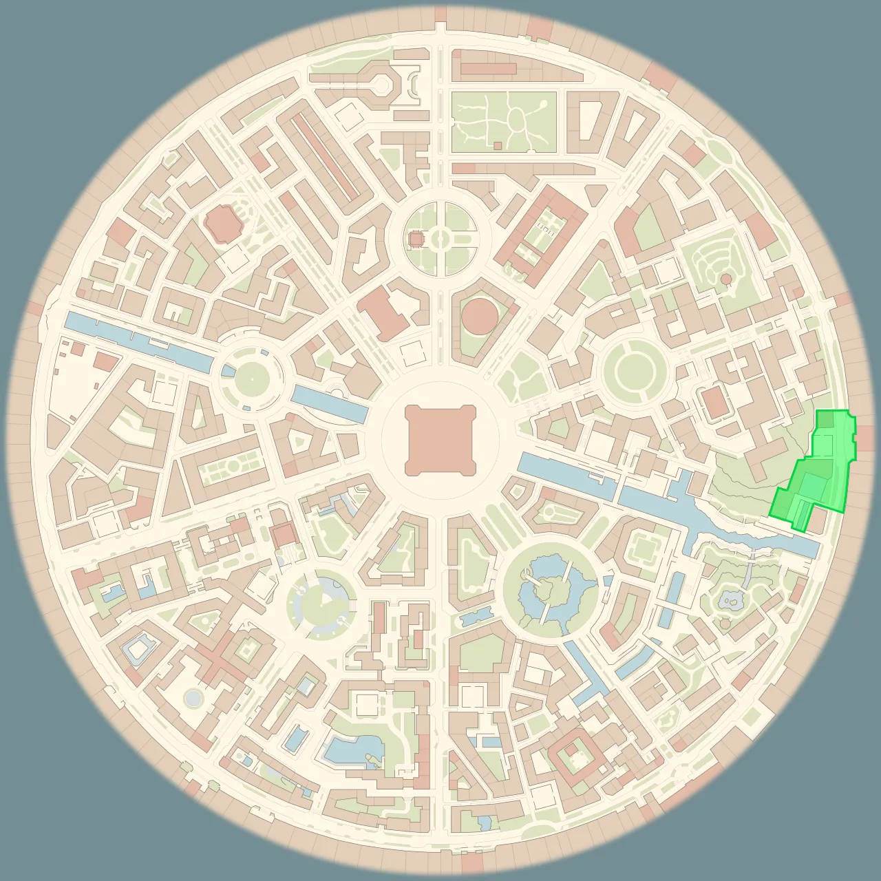 Mapa de Kalos con Zona salvaje 6 señalado