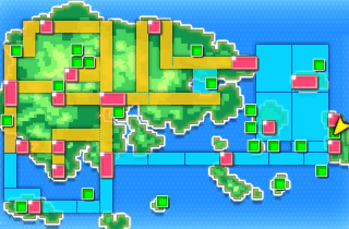 Mapa de Hoenn con Calle Victoria señalado
