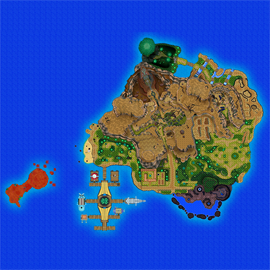 Mapa de Alola con Isla Exeggutor señalado
