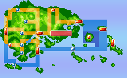 Mapa de Hoenn con Ruta 123 señalado