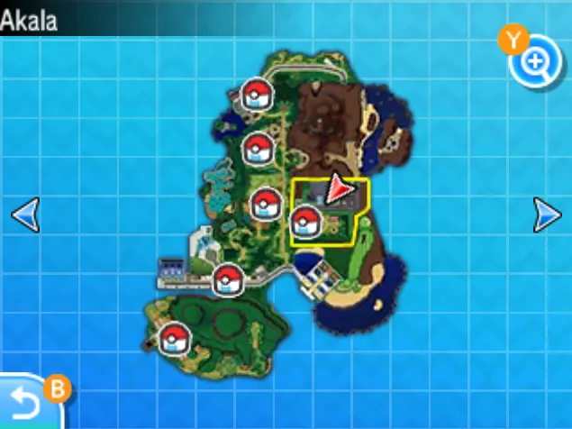 Mapa de Alola con Avenida Royale señalado