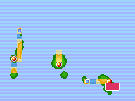 Mapa de Kanto con Puerto Isla Tera señalado