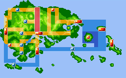 Mapa de Hoenn con Ruta 111 señalado