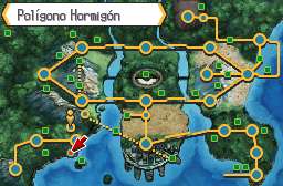 Mapa de Teselia con Polígono Hormigón señalado