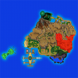 Mapa de Alola con Llanura de Poni señalado
