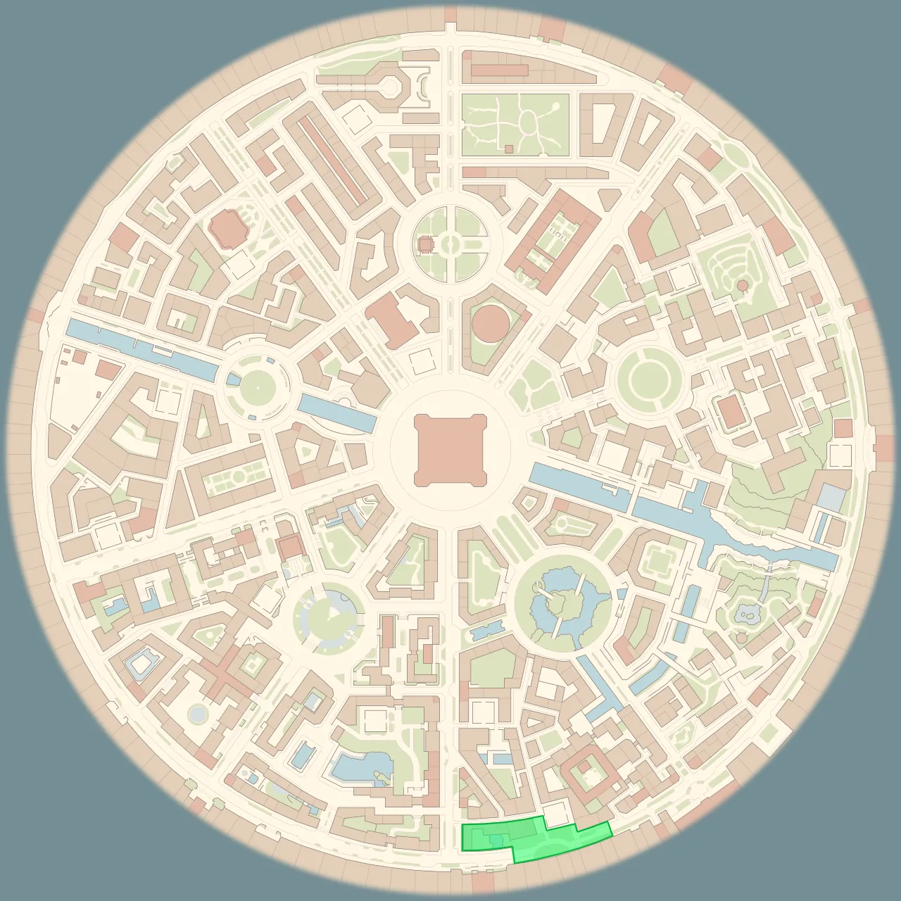 Mapa de Kalos con Zona salvaje 1 señalado