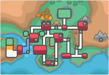 Mapa de Johto con Ruta 48 señalado