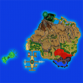 Mapa de Alola con Bosque de Poni señalado
